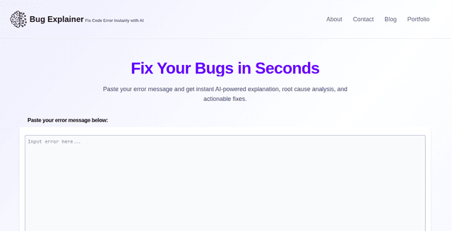 AI Bug Explainer